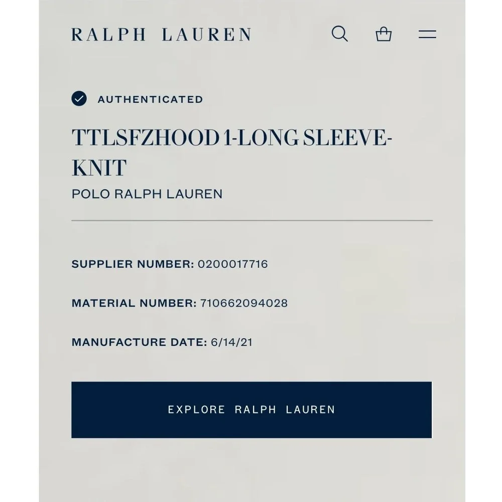 Polo Ralph Lauren good pre