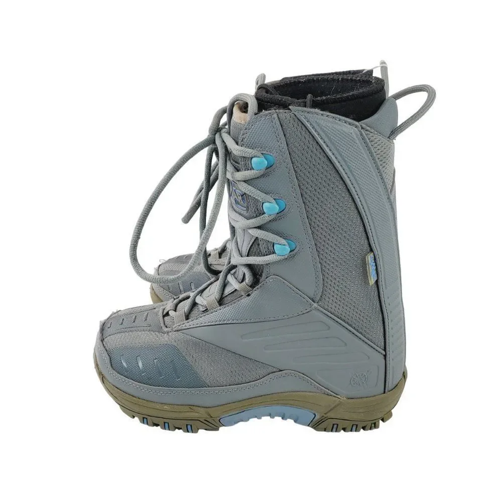 Lamar Girl's Gray Demon Linered Mid-Calf Winter Snowboarding Boots Size‎ 6