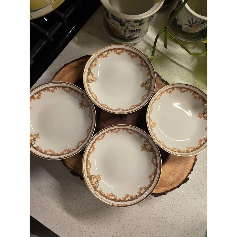 Antique Haviland Limoges Schleiger 290 Pattern Dessert Bowls 5