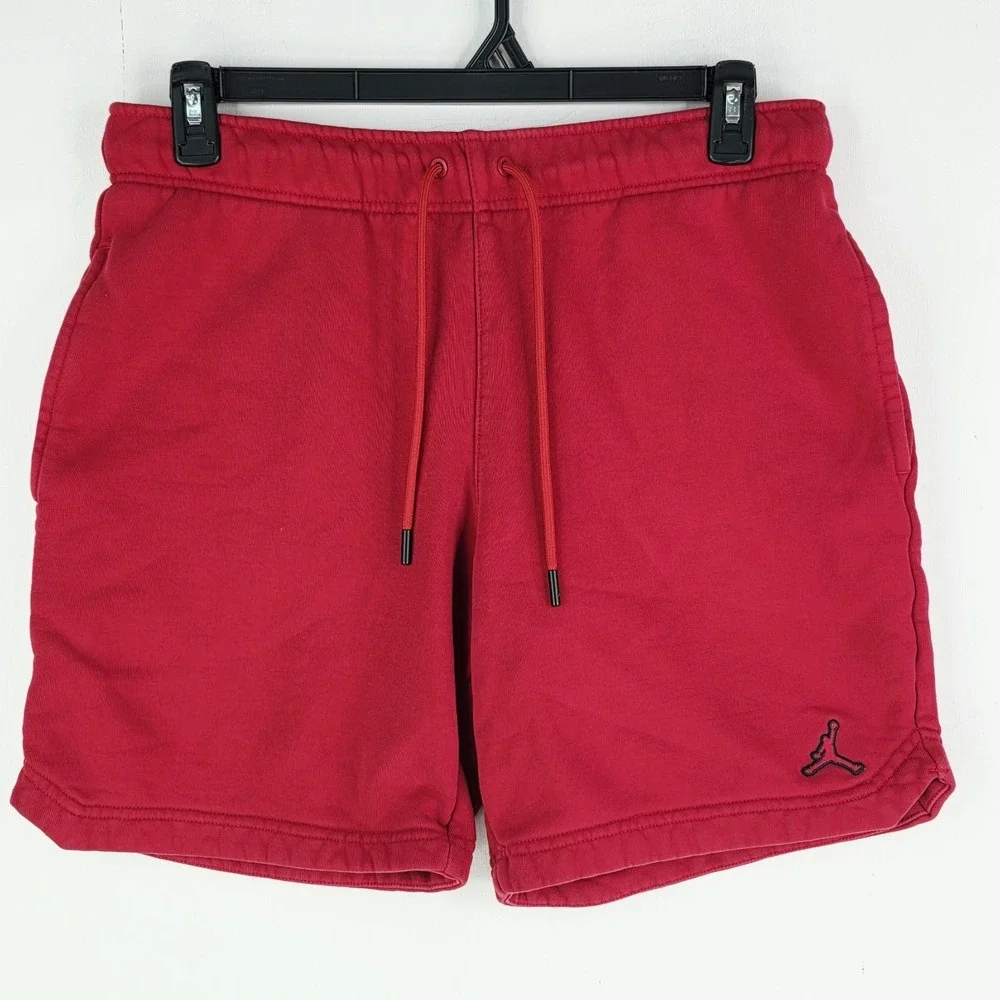 Nike Air Jordan Essentials Fleece Shorts Mens Size M‎ Large Red DA9826-687