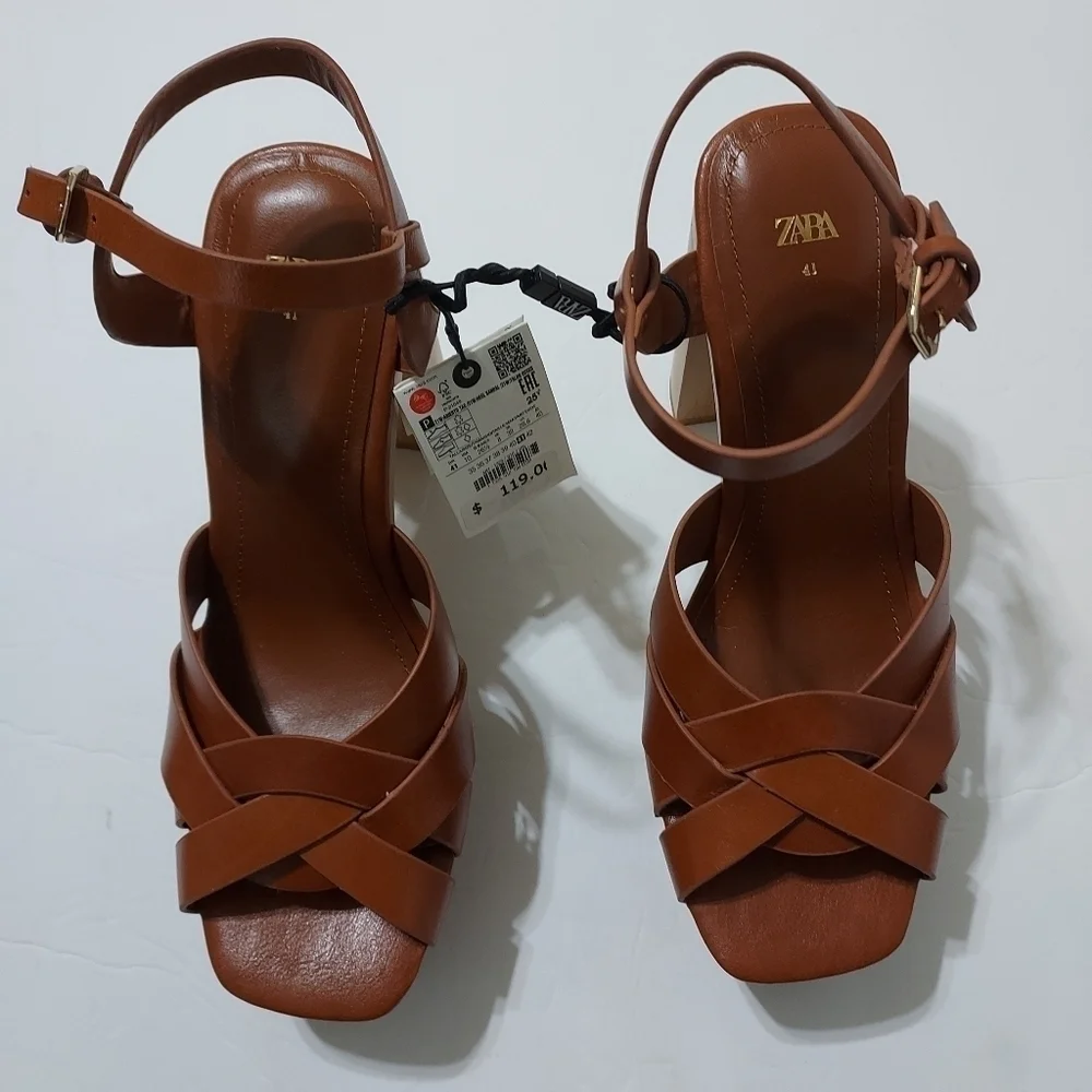 Zara wide heel
