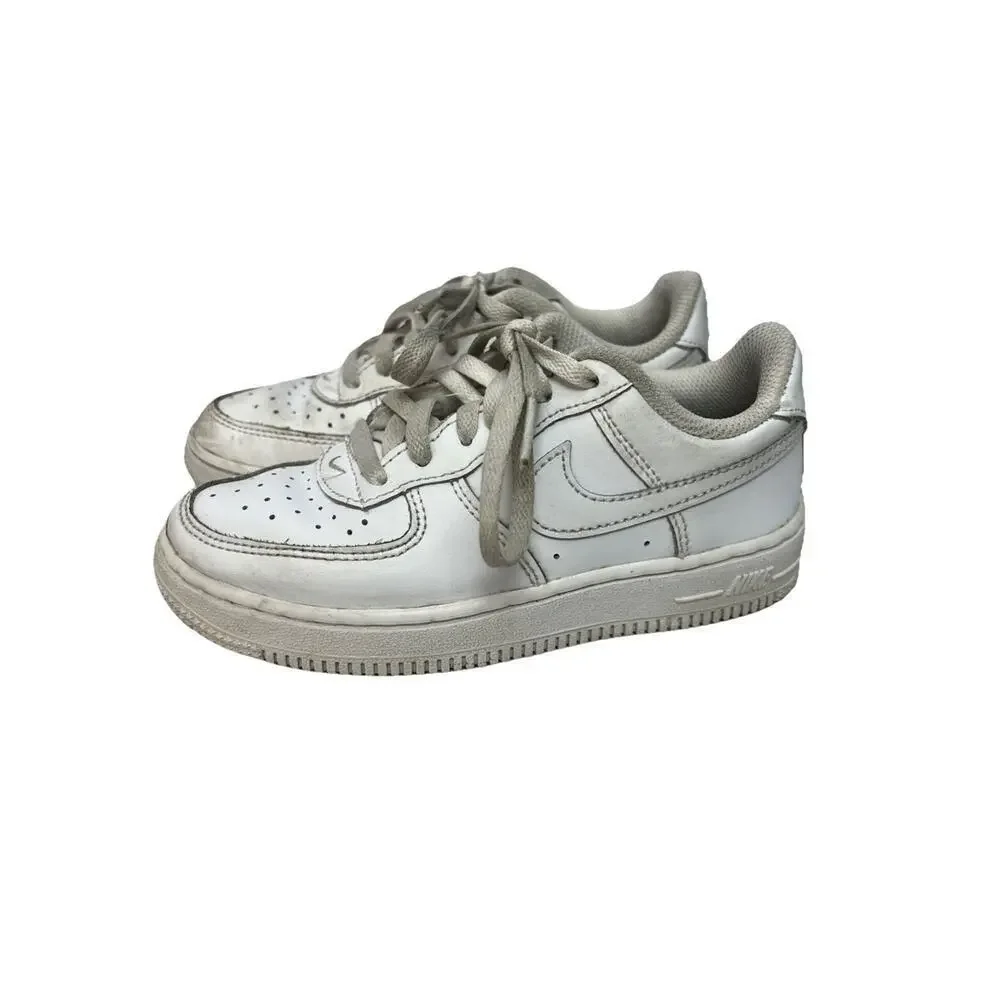 Nike Shoes Kids Size 12C White Air Force 1 Low Leather Sneakers DH2925-111