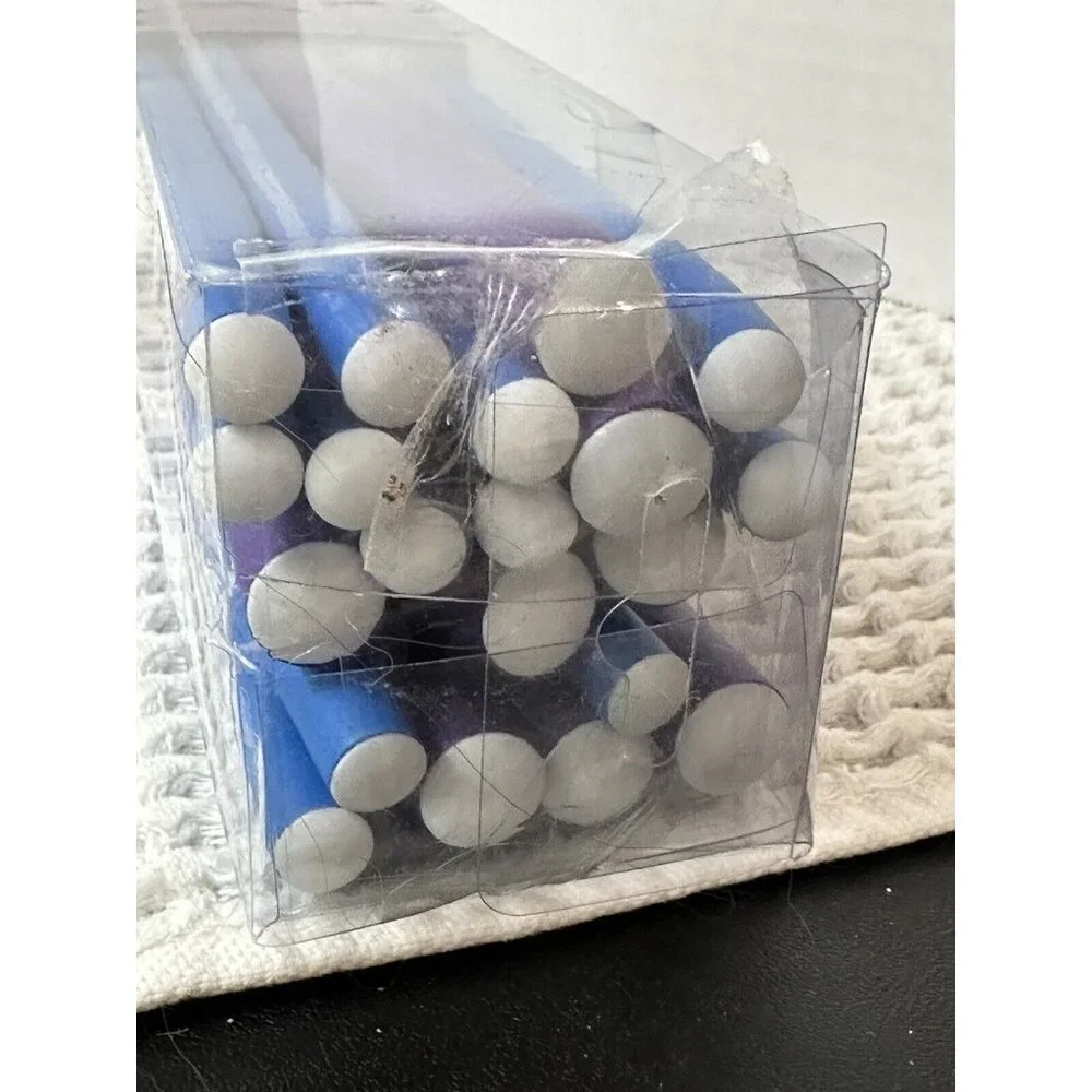 Goody Flexible 20 Rod No Heat Hair Rollers 2015 Open Box 2 Sizes Purple And Blue