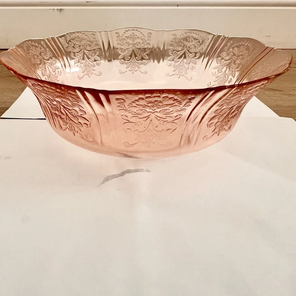 1930s‎ MacBeth Evans American Sweetheart Pink Depression Glass Serving Bowl 8.5”
