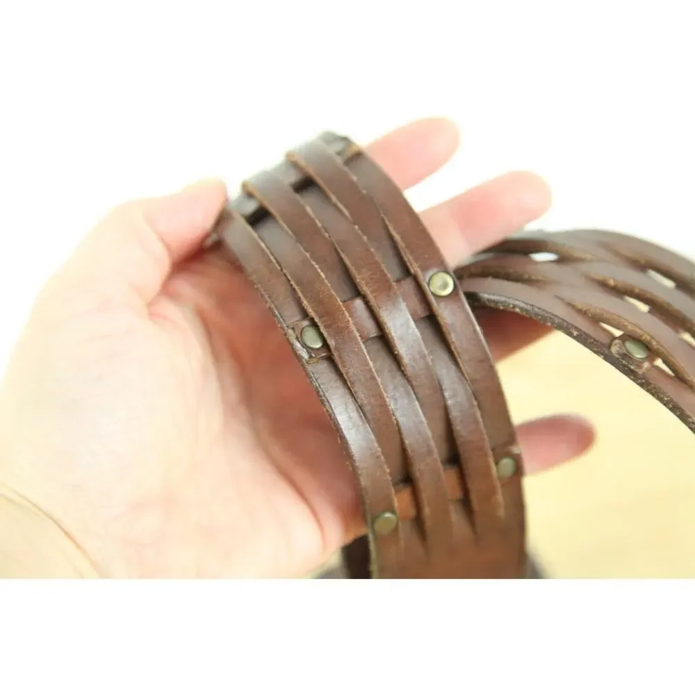 Hollister brown leather