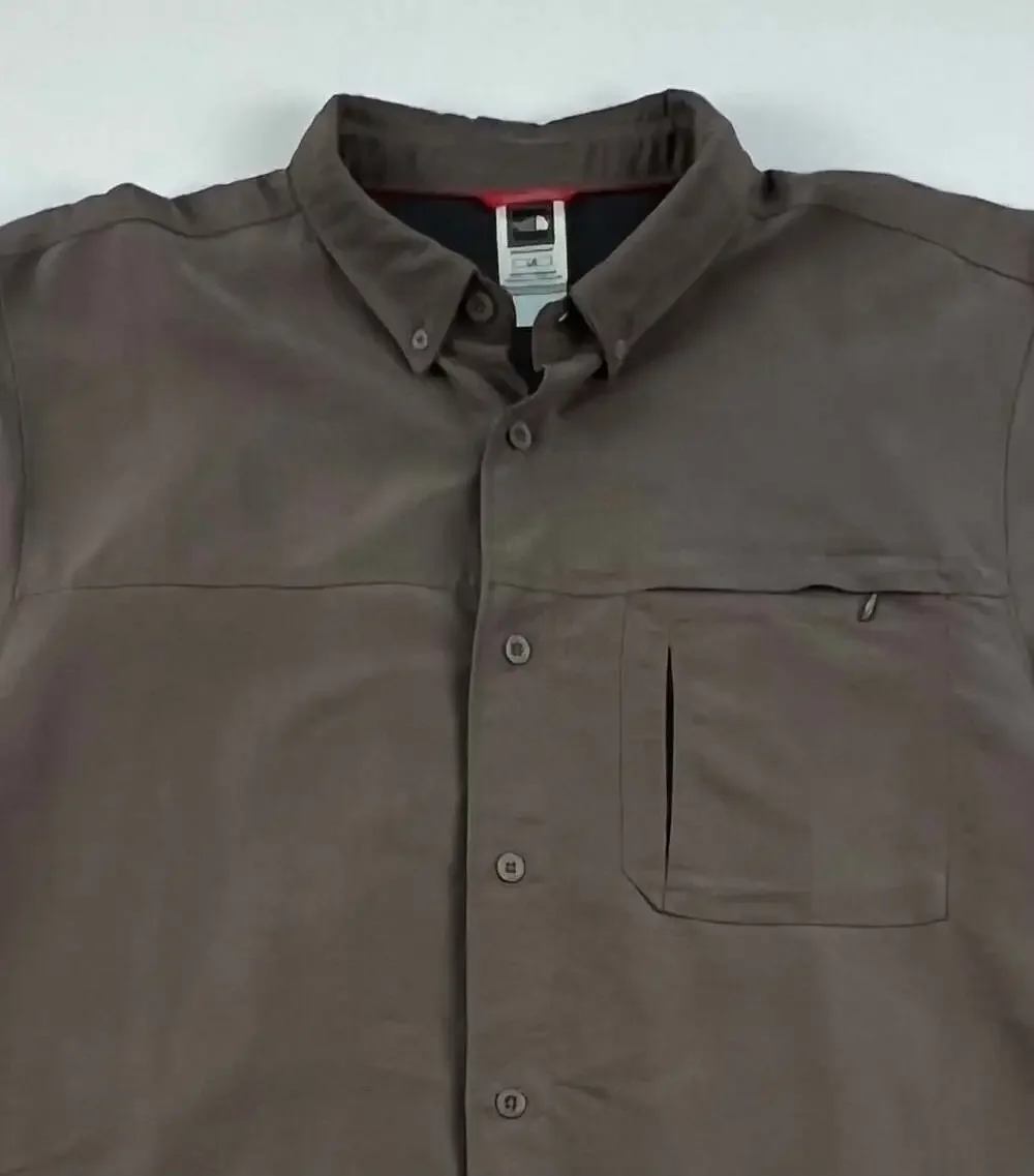 The North Face Men's Long Sleeve Button-Down Hiking Shirt with Roll-Tab Sleeves
