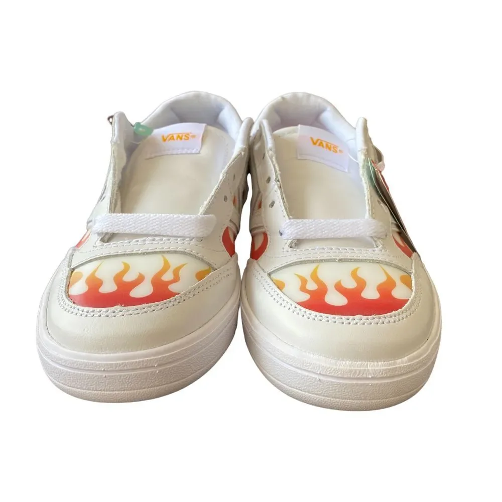 Vans white flame