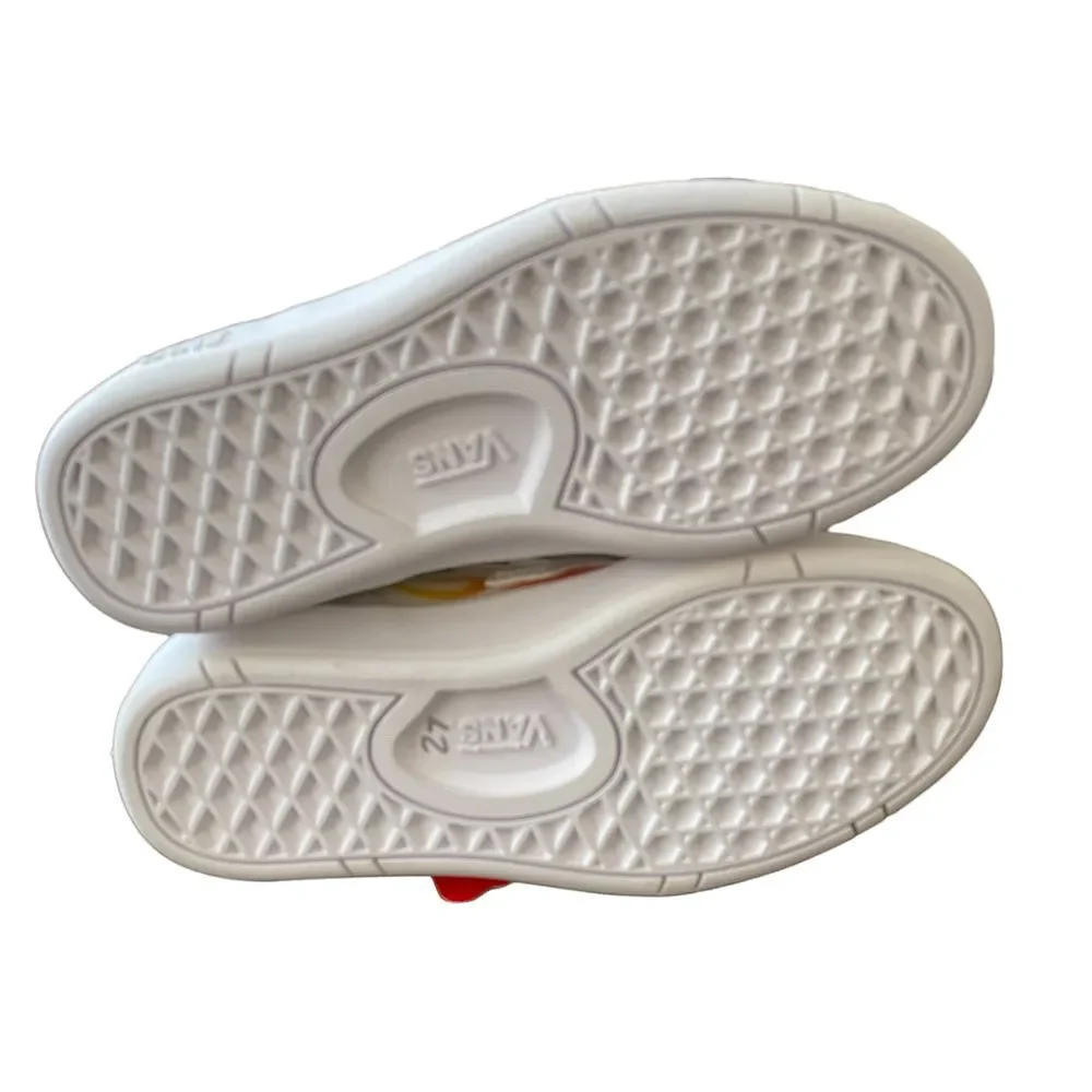 Vans white flame