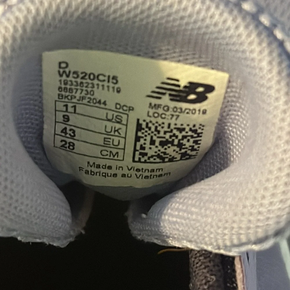 New Balance women’s shoes lilac