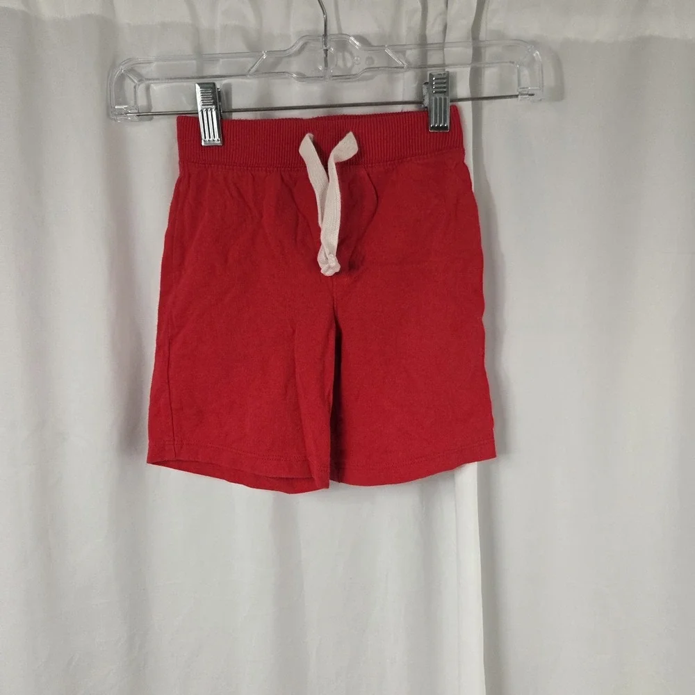 Old Navy Boys Size 3T Drawstring Pull On Fleece Shorts Red
