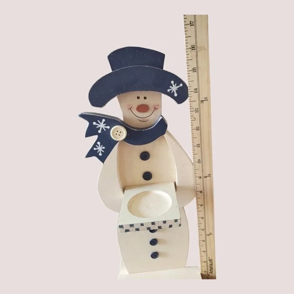 unbranded snowman candle