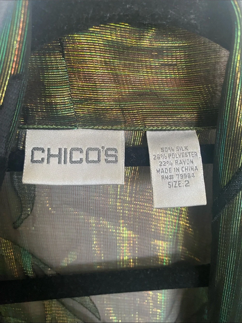 Chicos shimmering kimono