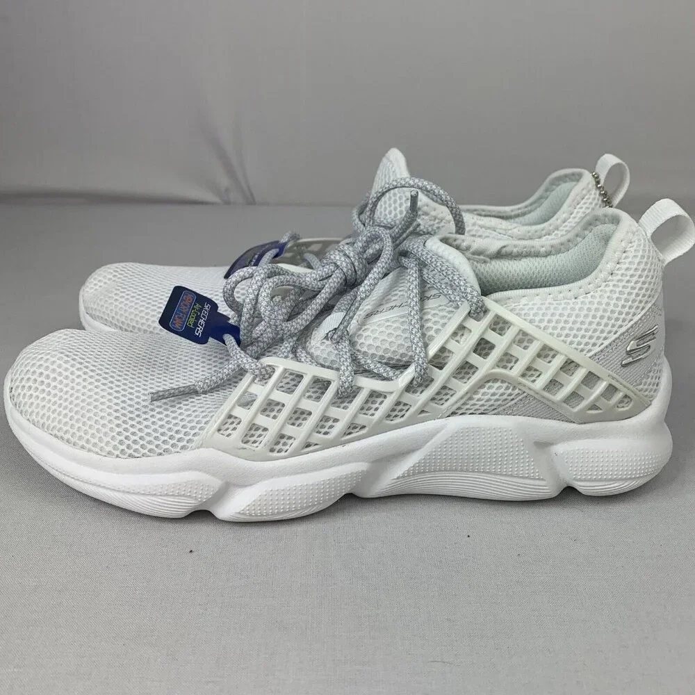 Skechers Air-Cooled Womens Memory Foam Insole White Shoes Size 7‎ Sneakers