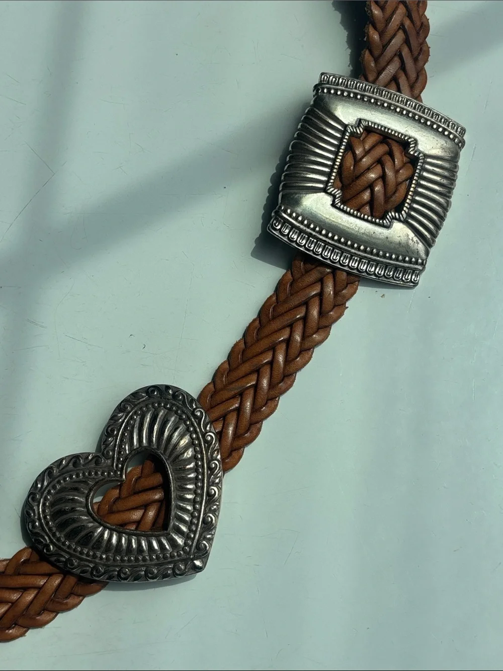 Brighton braided leather