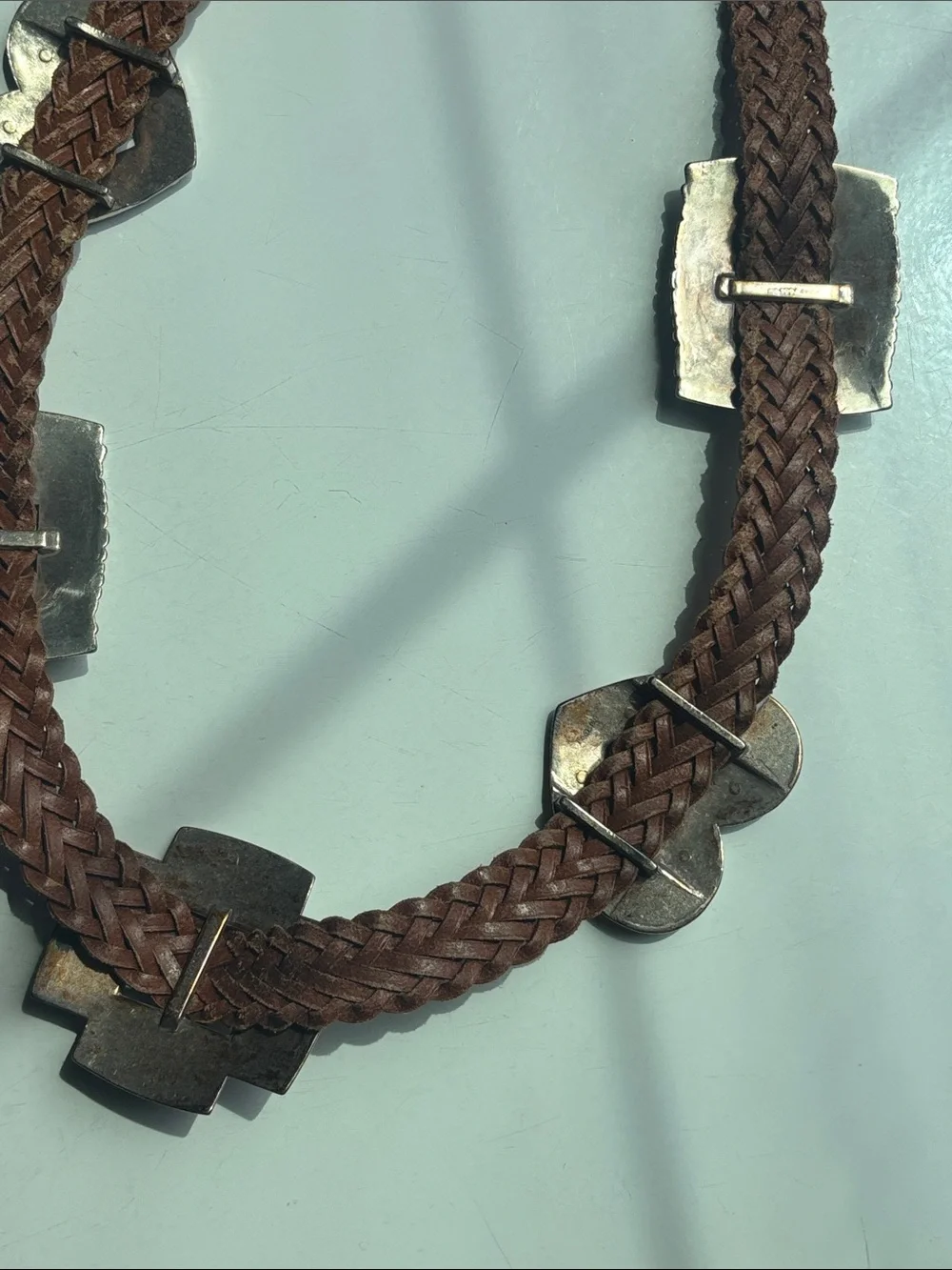 Brighton braided leather