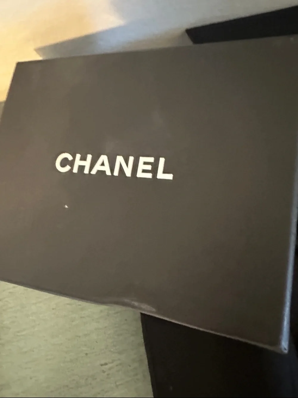 CHANEL silver tone