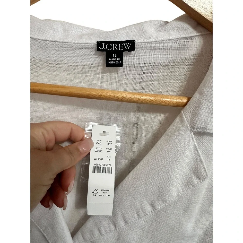 J. Crew white long