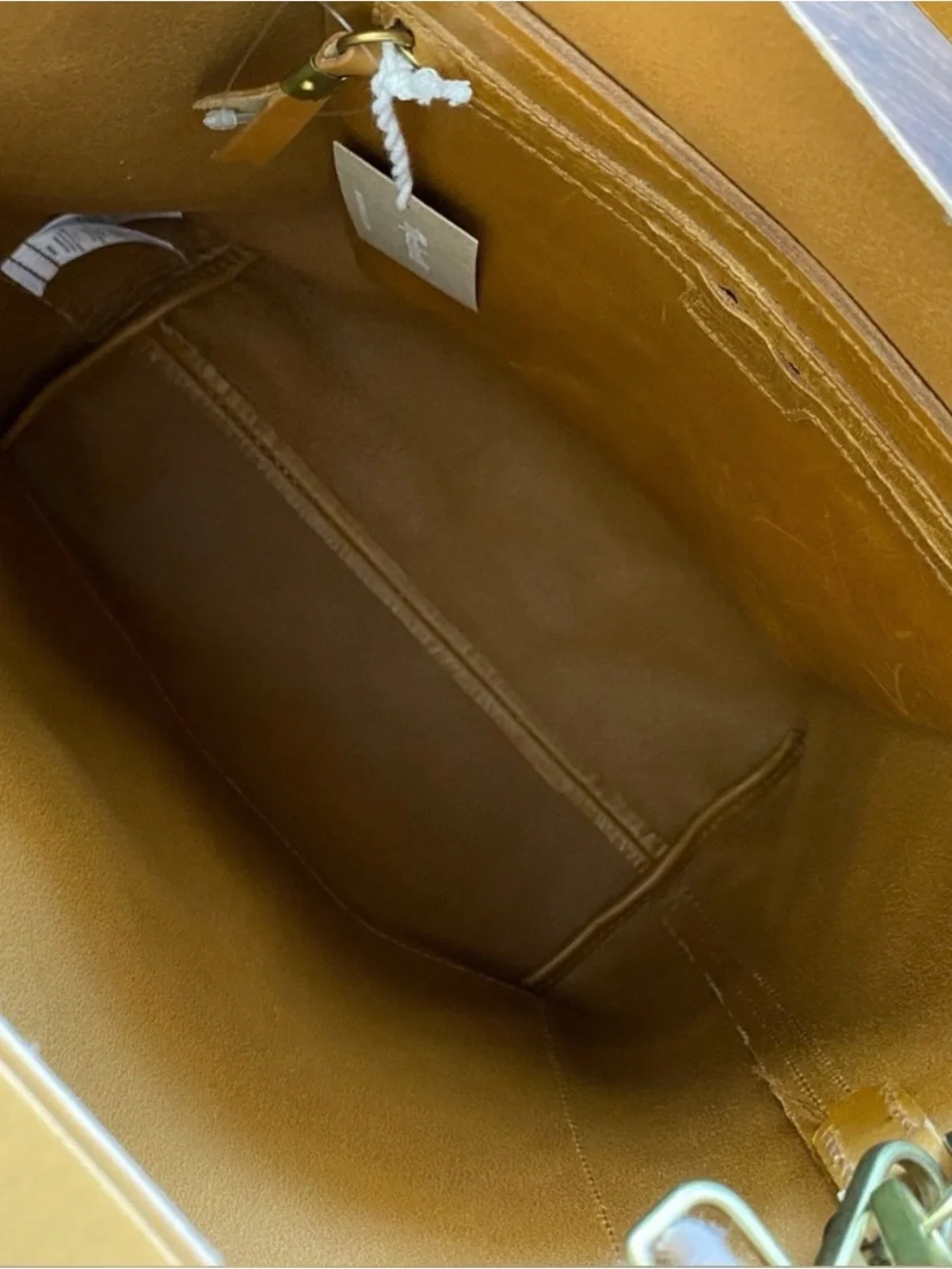 Madewell medium Tote in mustard Leather