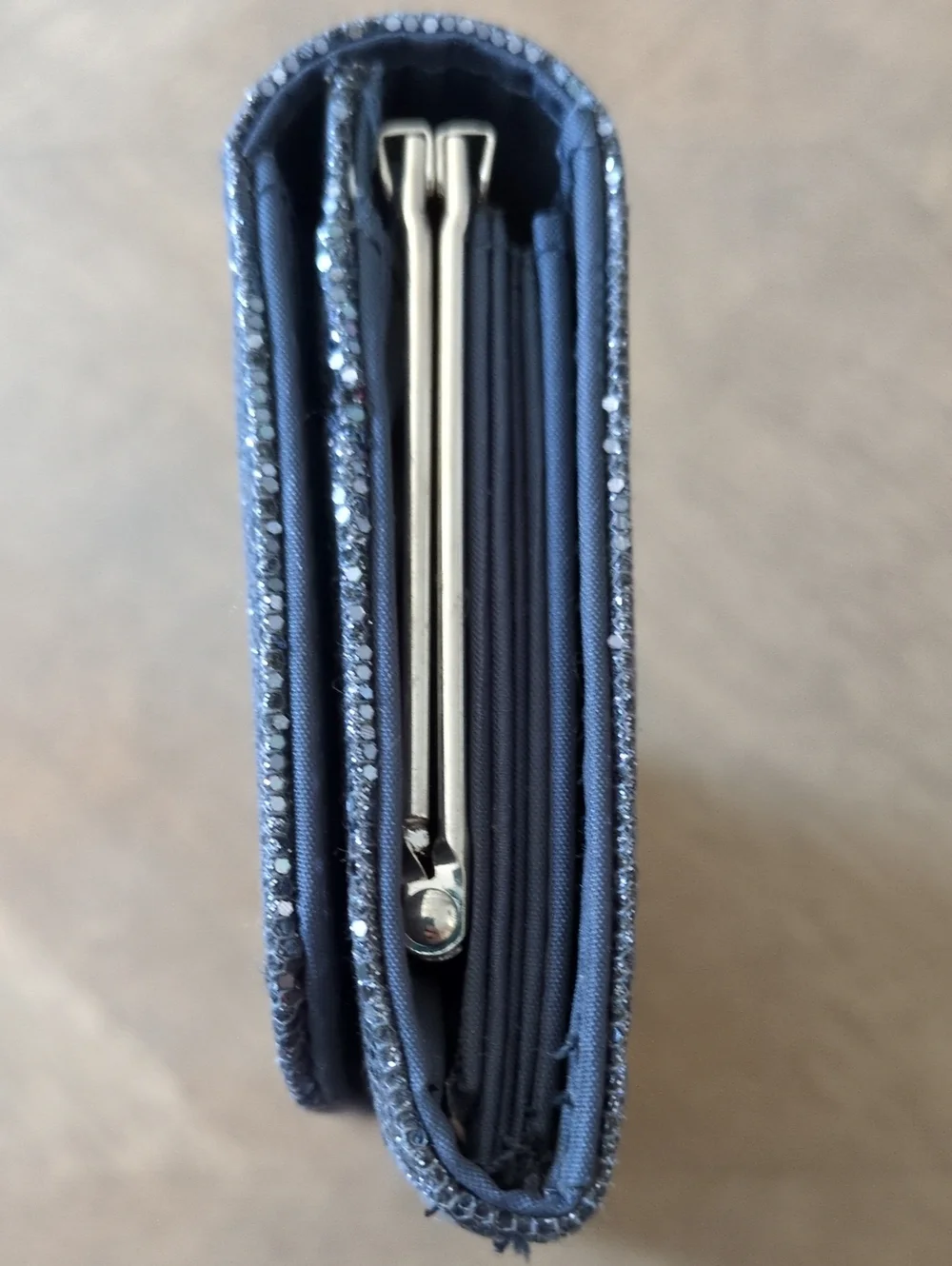 Classic Metallic Purple/Grey Sparkle Wallet