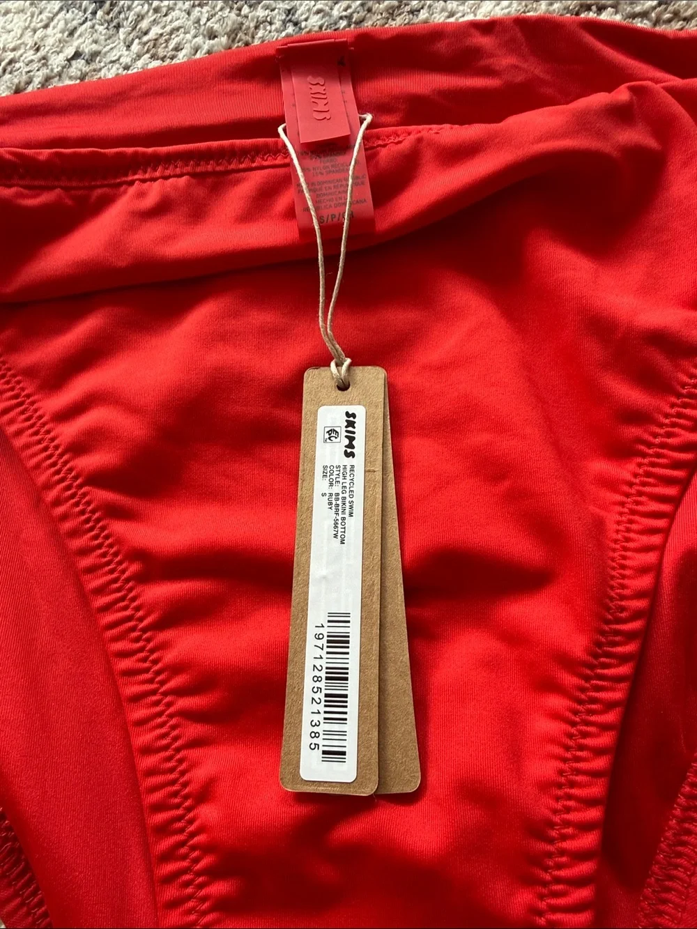 SKIMS ruby red