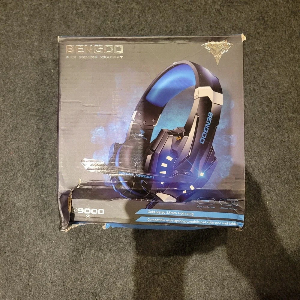 NEW BENGOO G9000 Stereo Pro Gaming Headset‎ PS4 PC Xbox One &Tablet Blue @31