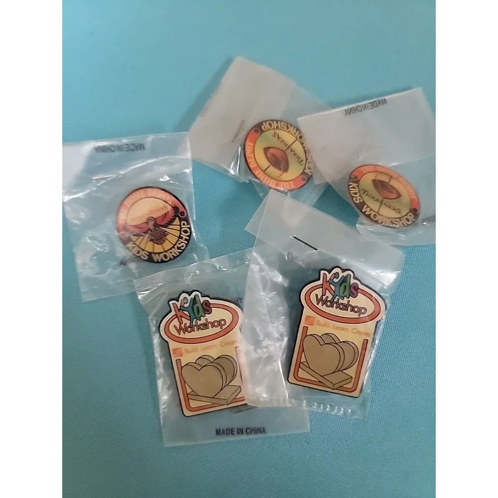 Lot Of 5 Home Depot Kids Workshop Pins PINS ONLY Atlanta Hawks Thrashers