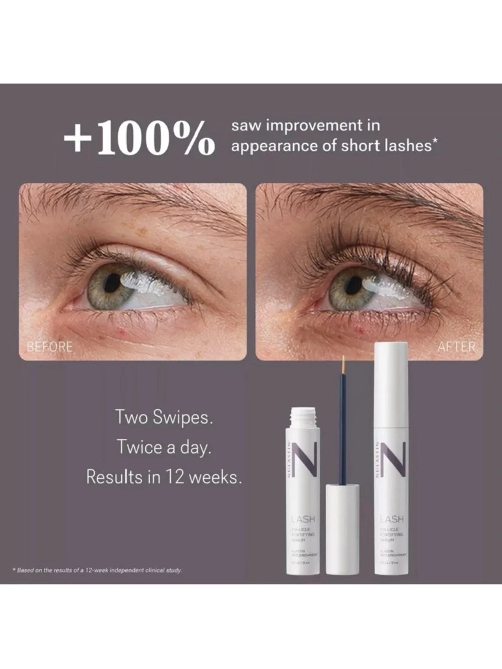 Nulastin lash follicle