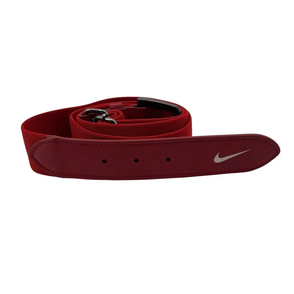 Nike‎ Belt Mens 36 Red Fabric Baseball Softball Adjustable Intensity Training