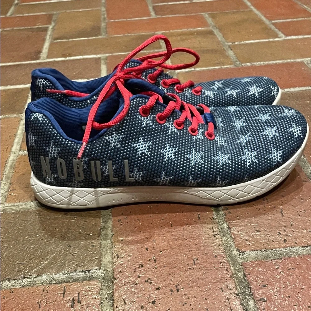 NOBULL Red White & Blue American‎ Sneakers - Navy and Crimson Star Design