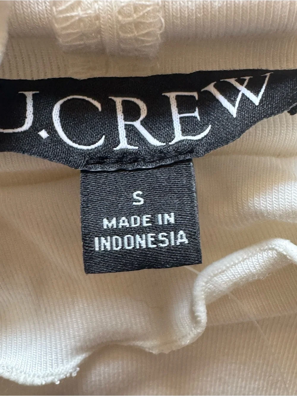 J. Crew makeup collar