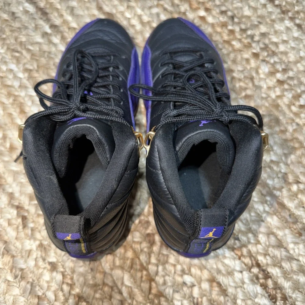 Size 6Y - Jordan 12 Retro Mid Field Purple Black