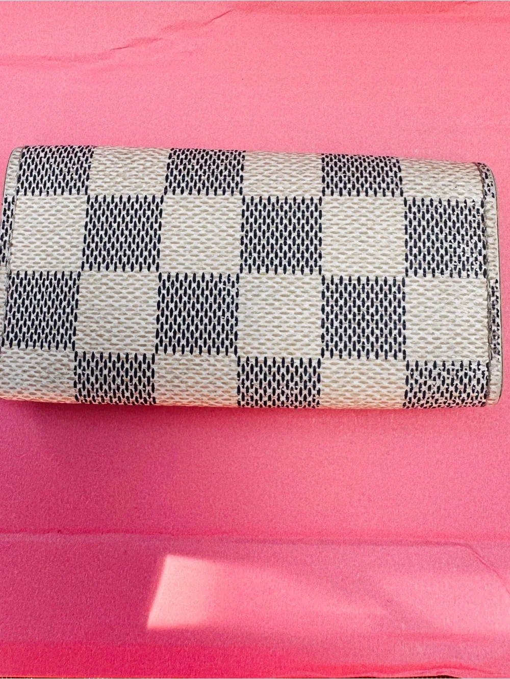 Louis Vuitton Damier Azur Multicles 4-Key Holder-Made in France- Vintage