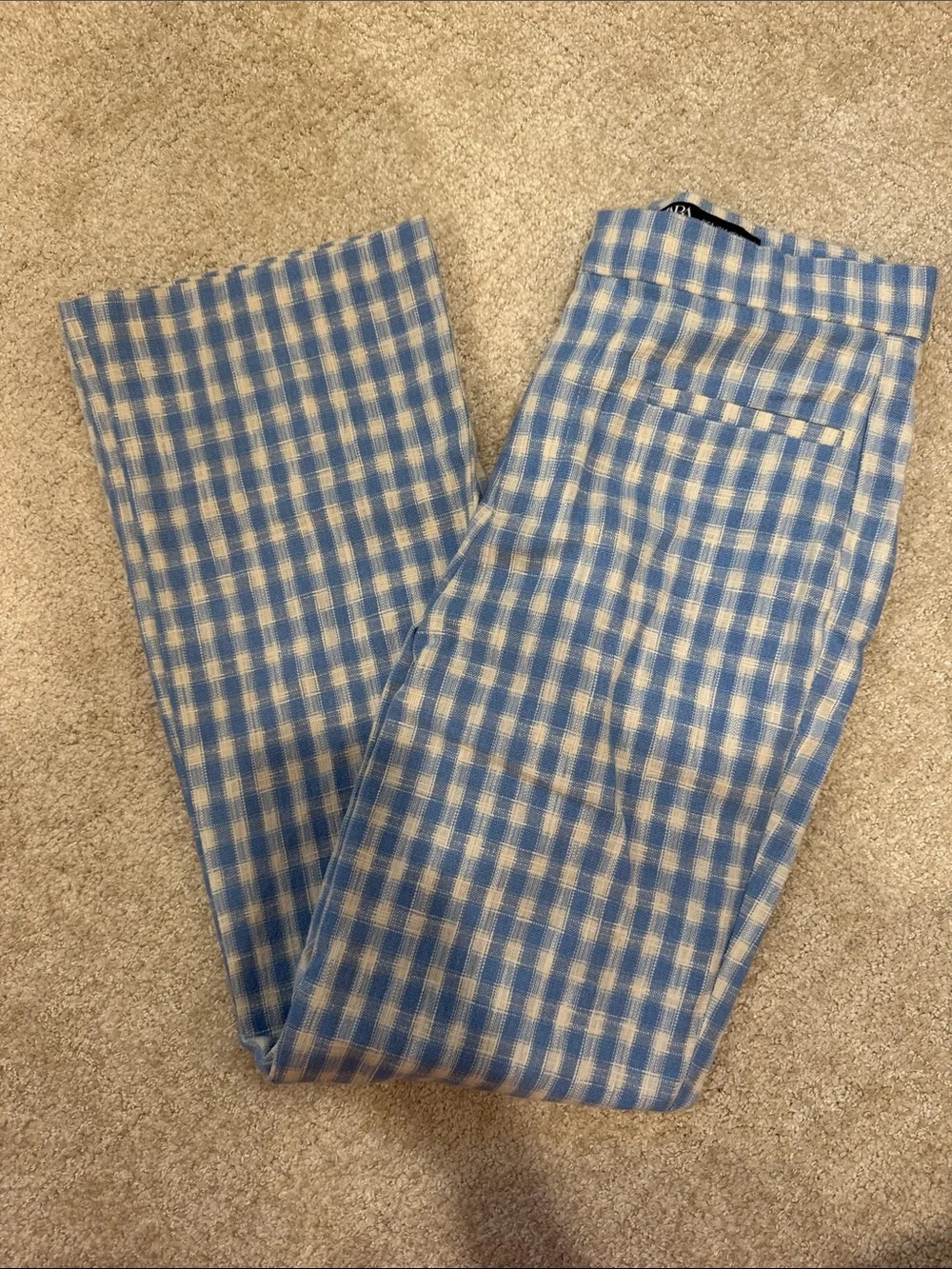 Zara blue white