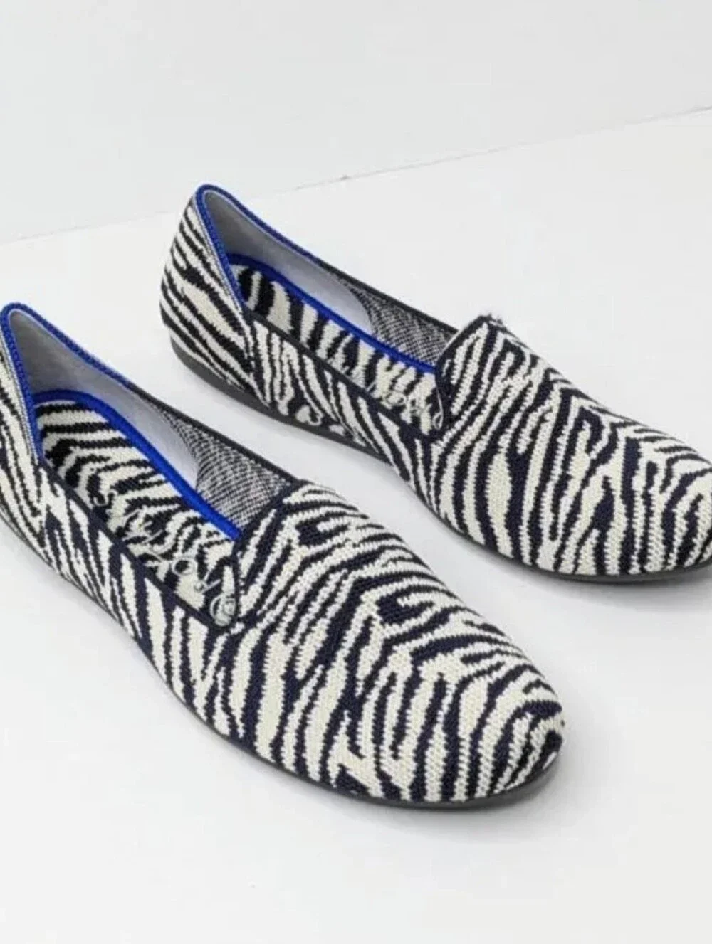 Rothy's Navy Zebra Size 10 New In Box