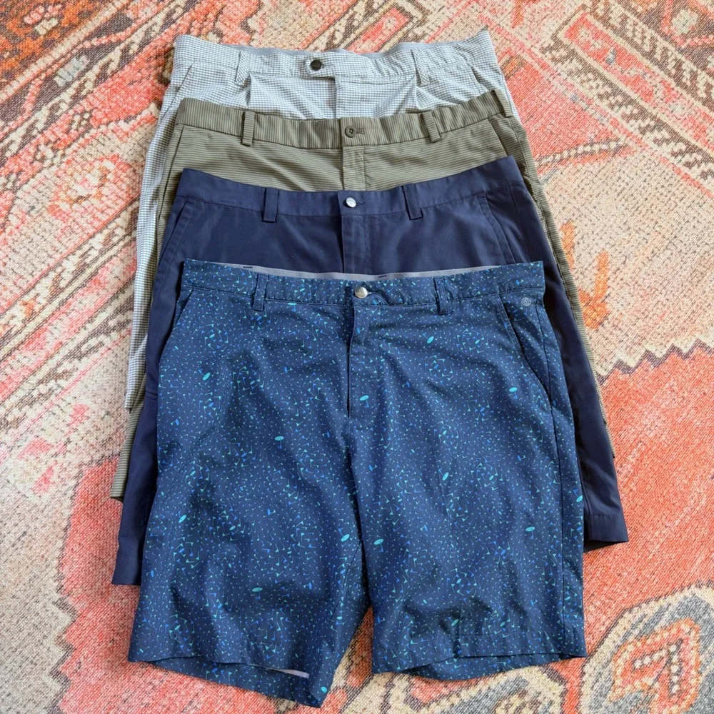 Golf Shorts Lot x4 Adidas Nike Callaway Mens 36 Multicolor Golf Athletic