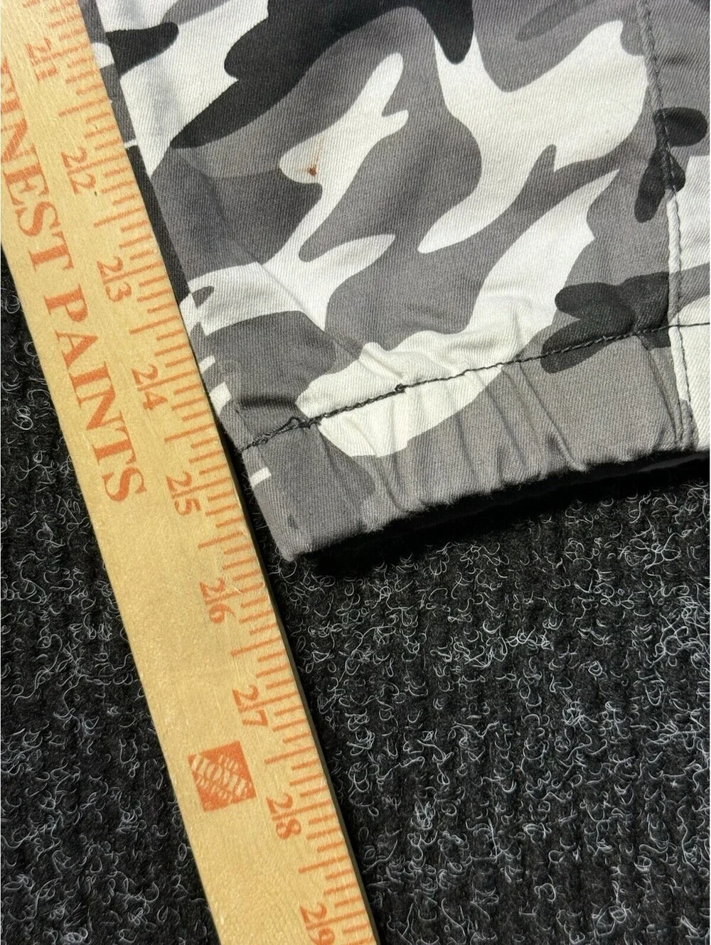 V.I.P. Girls Gray Camo Cargo Jogger Pants Size 7/8 Adjustable Waist