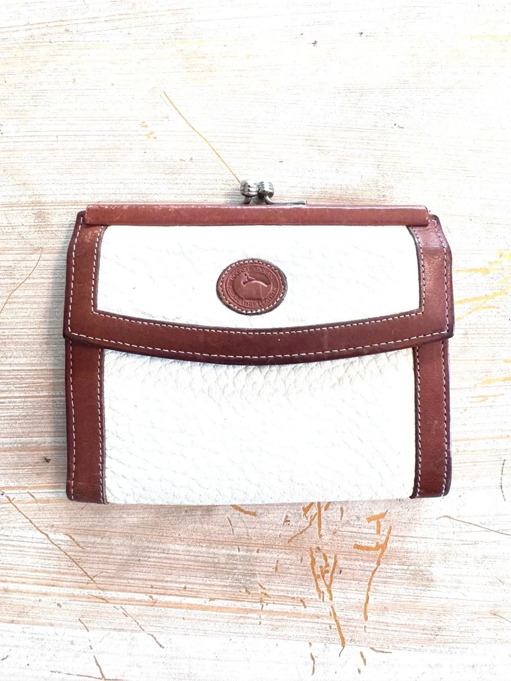 Vintage Dooney & Bourke All Weather Leather Wallet Model W06