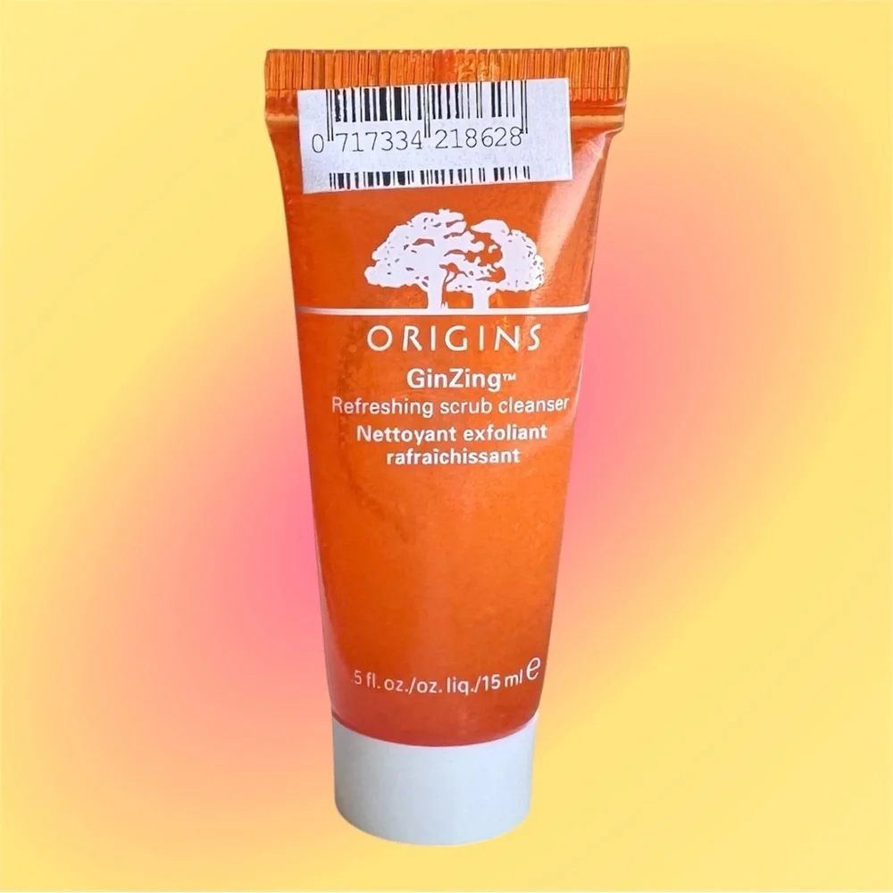 Origins GinZing Refreshing Scrub Exfoliating Cleanser Sample Size .5oz Face Wash