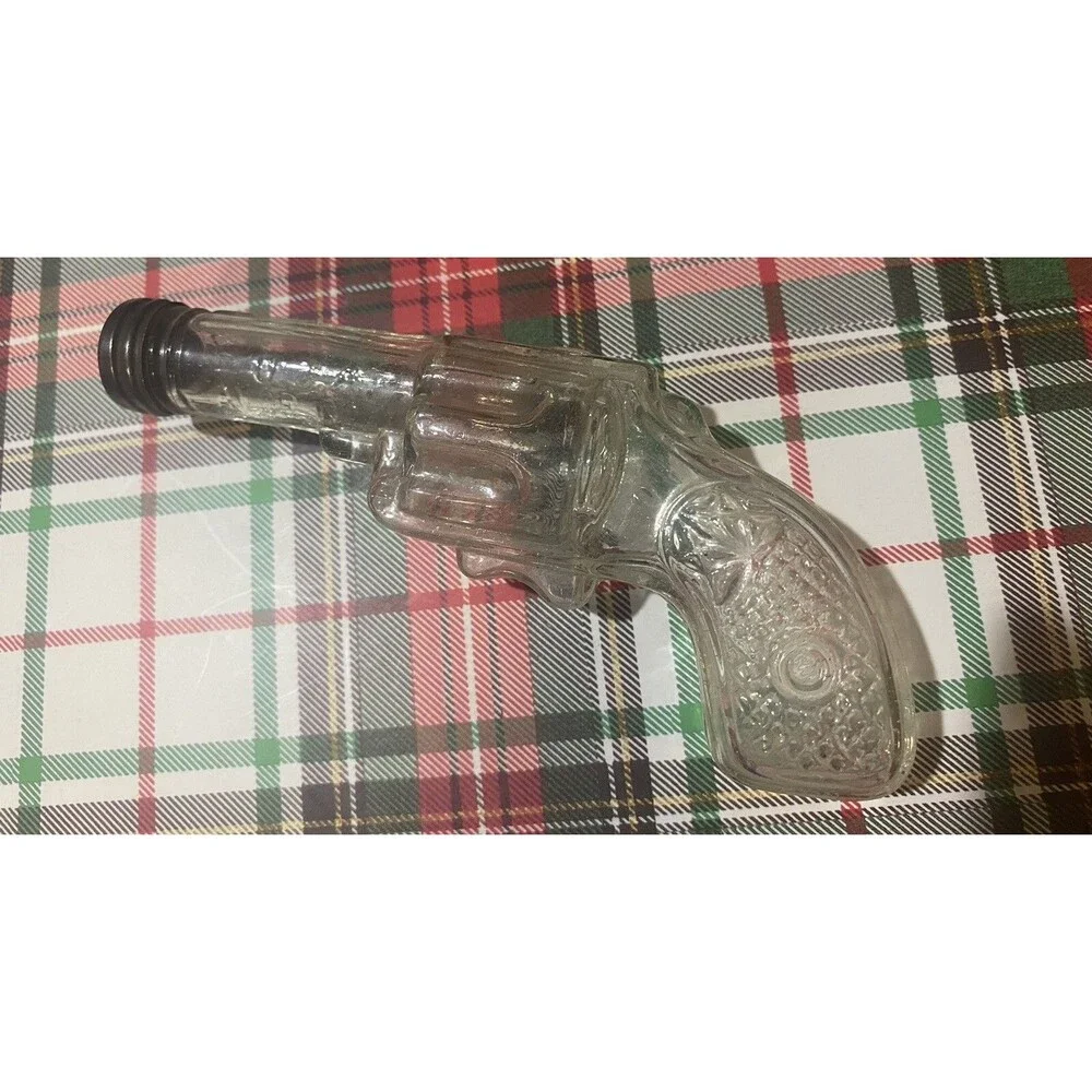 Antique Glass Pistol Gun Candy Container