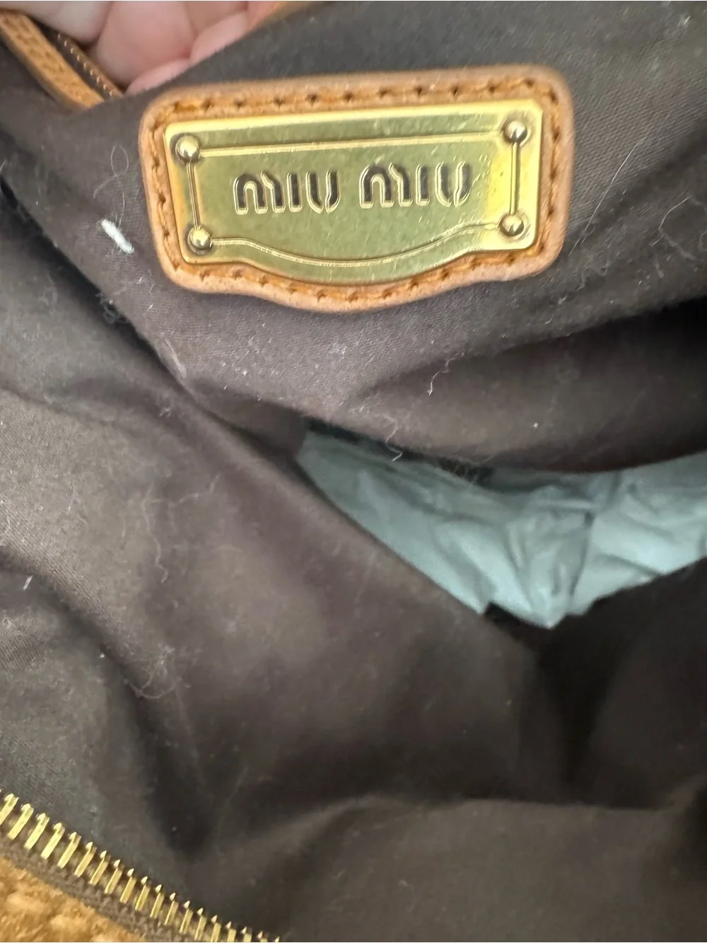 Miu Miu soft brown