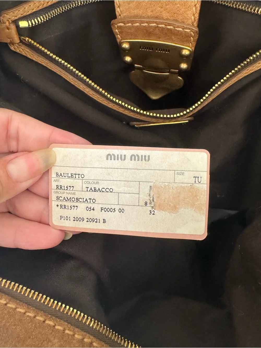 Miu Miu soft brown