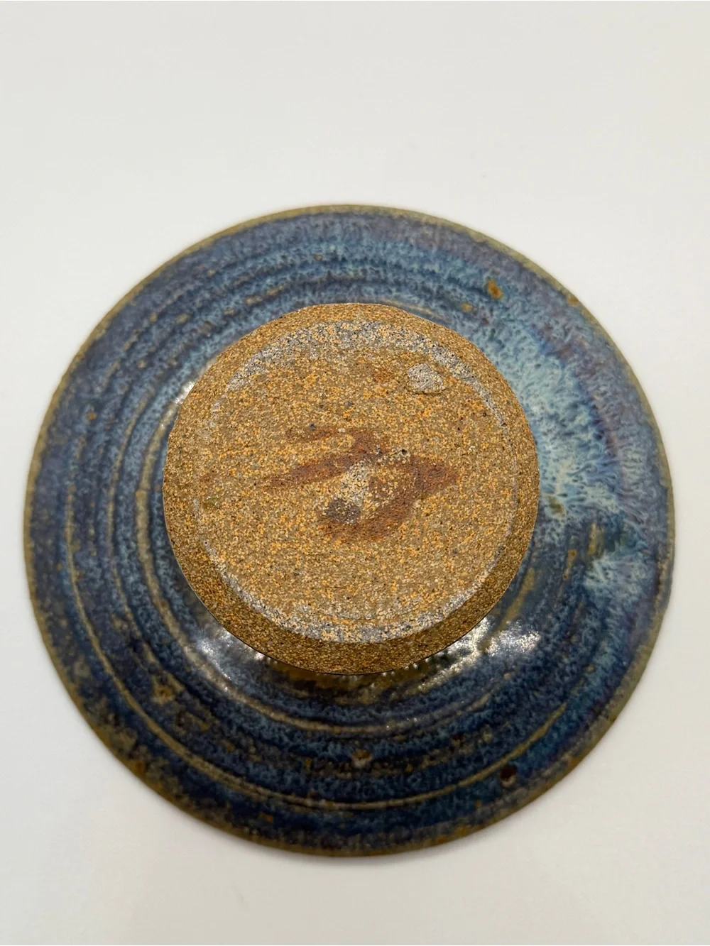 Handmade blue red