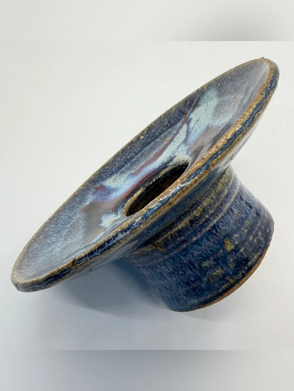 Handmade blue red