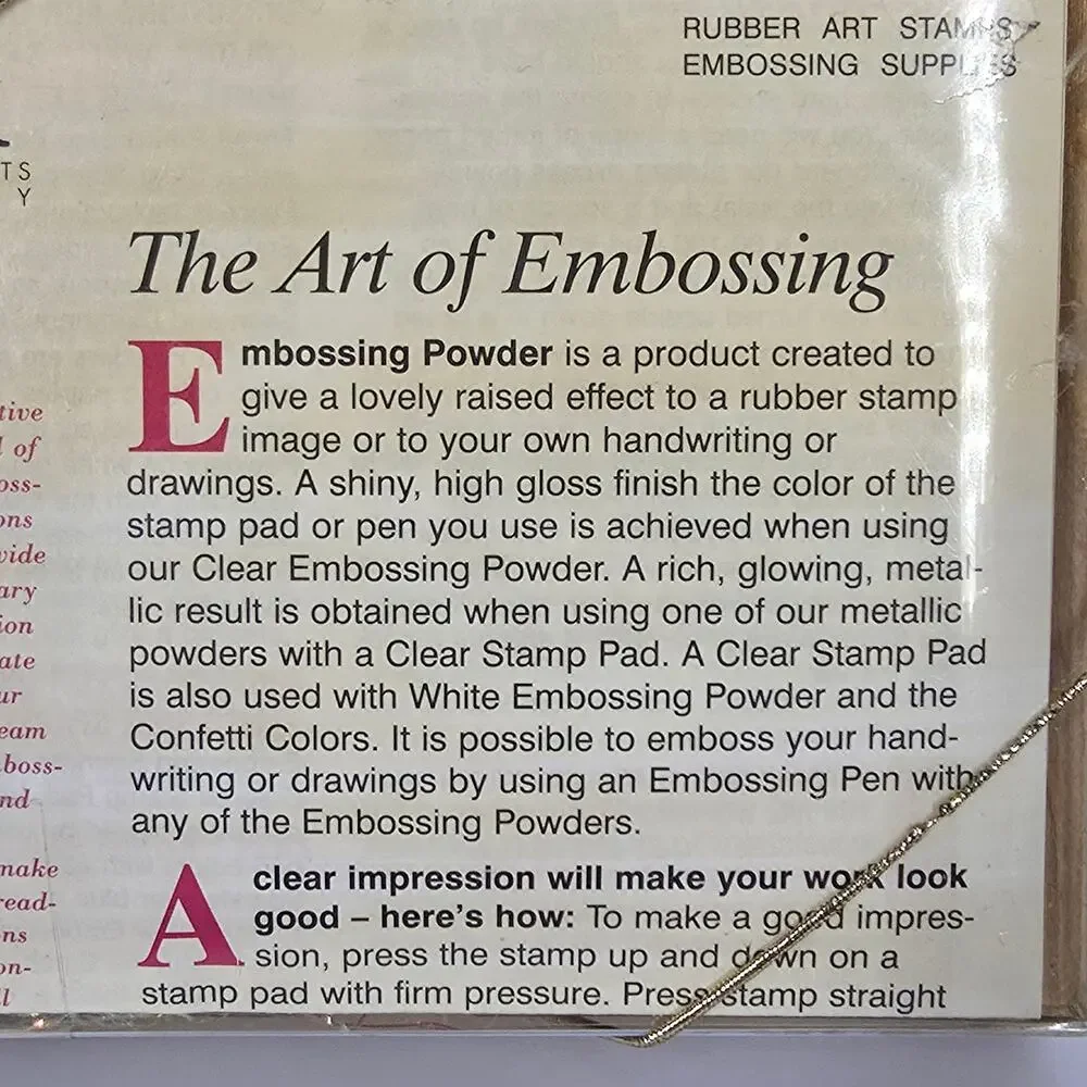 Embossing Arts Company embossing arts