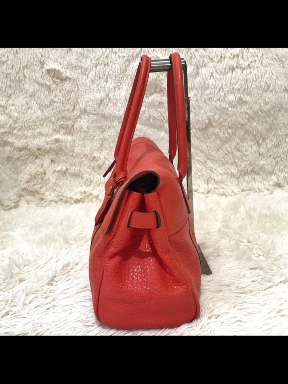 Mulberry Red Leather Bayswater Satchel