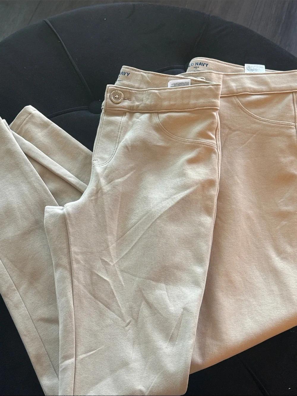 Old Navy Girls' Beige Pull-On Jeggings