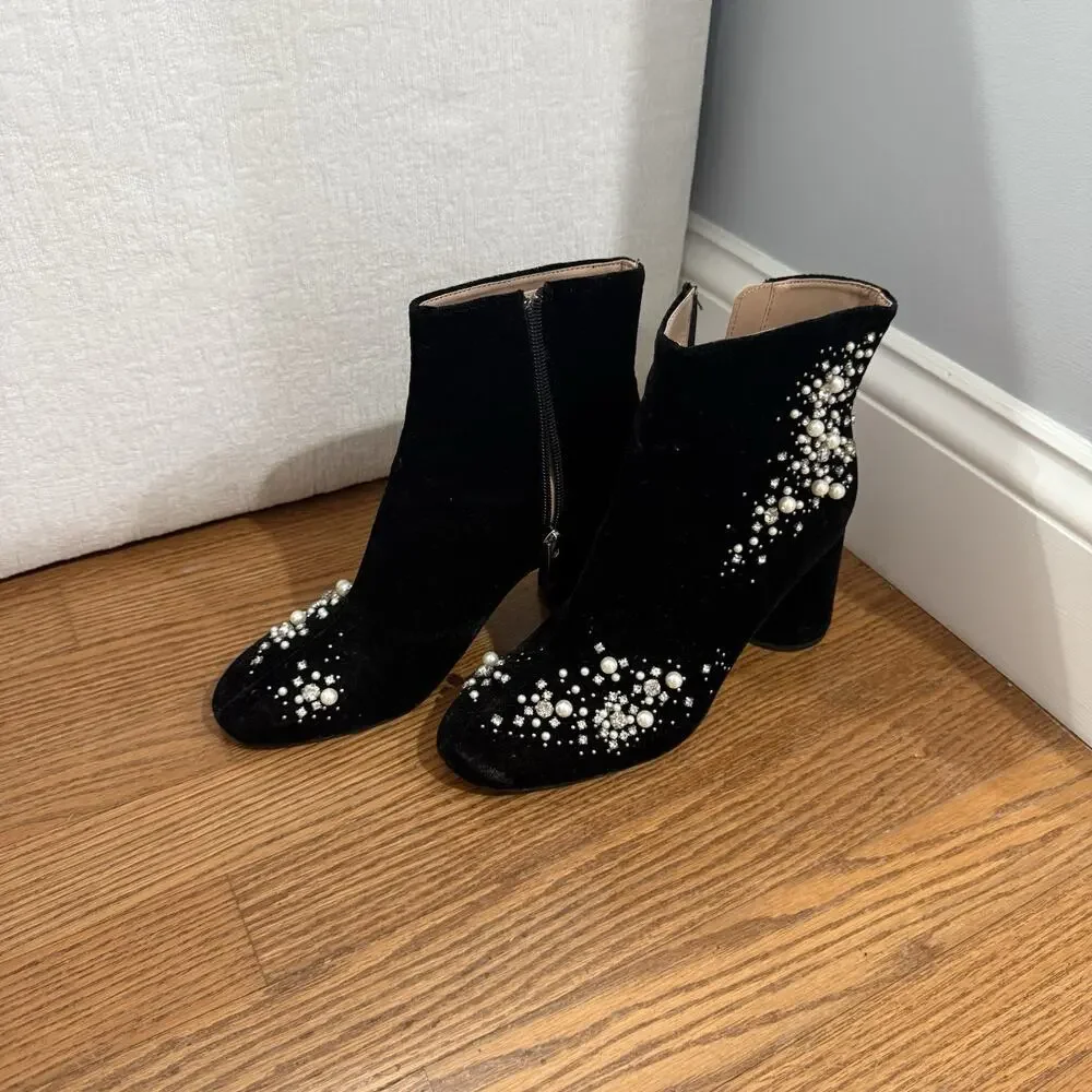 Zara velvet embellished