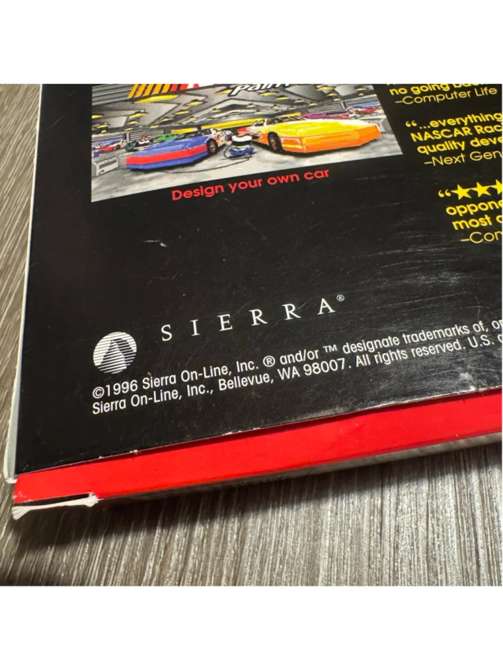 Vtg Vintage 1996 Sierra NASCAR Racing PC Video Game Standard Cib Complete