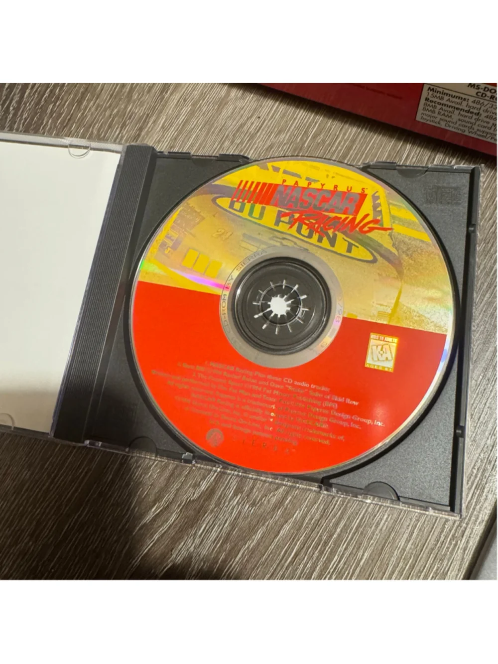 Vtg Vintage 1996 Sierra NASCAR Racing PC Video Game Standard Cib Complete