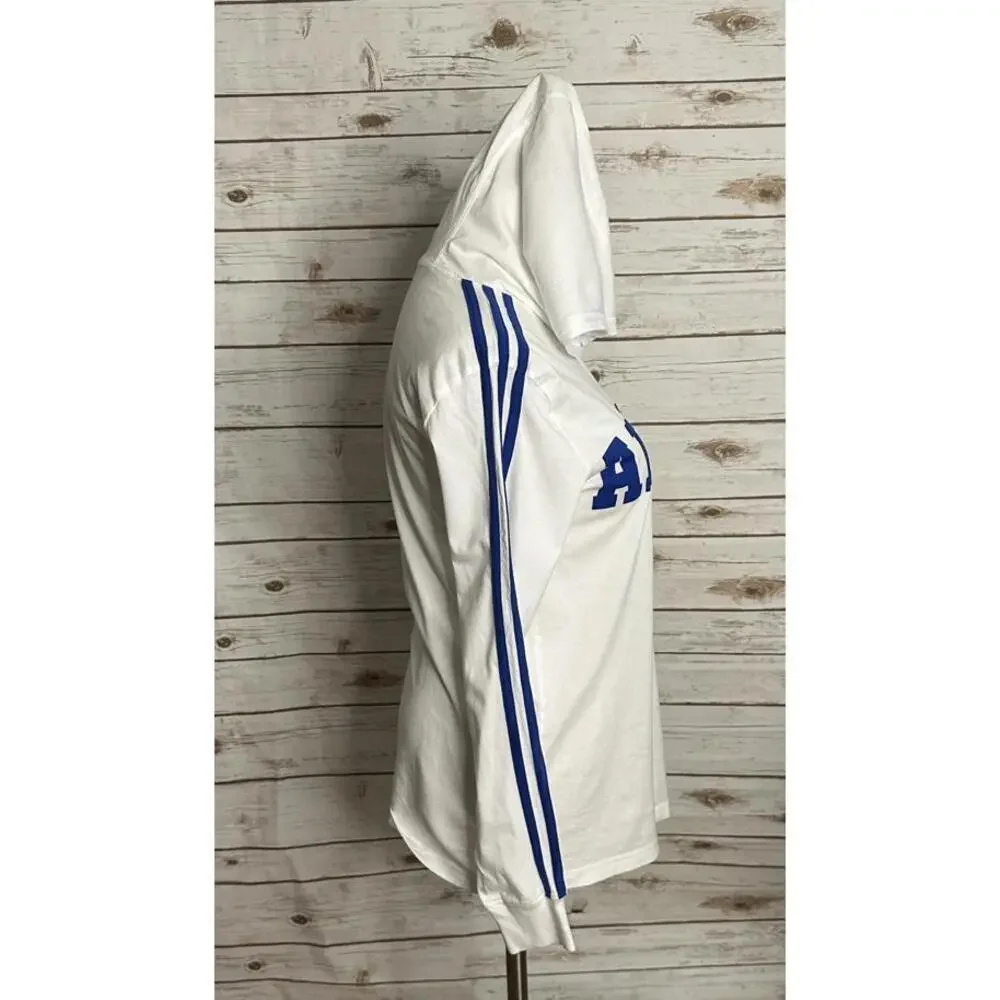 adidas white blue